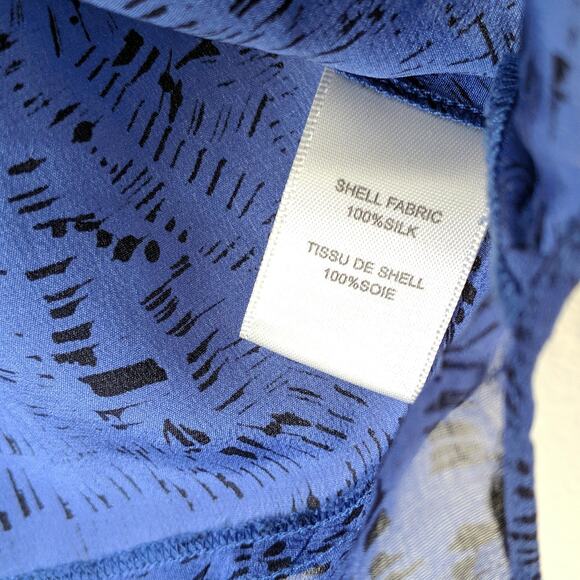 Rebecca Taylor Charlie Top Blouse Blue Ultra RARE - Picture 6 of 8